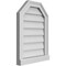 Ekena Millwork Octagonal Top Surface Mount PVC Gable Vent w/ 2"W x 2"P Brickmould Sill Frame, 16"W x 22"H GVPOT16X2203SN - alternate 4